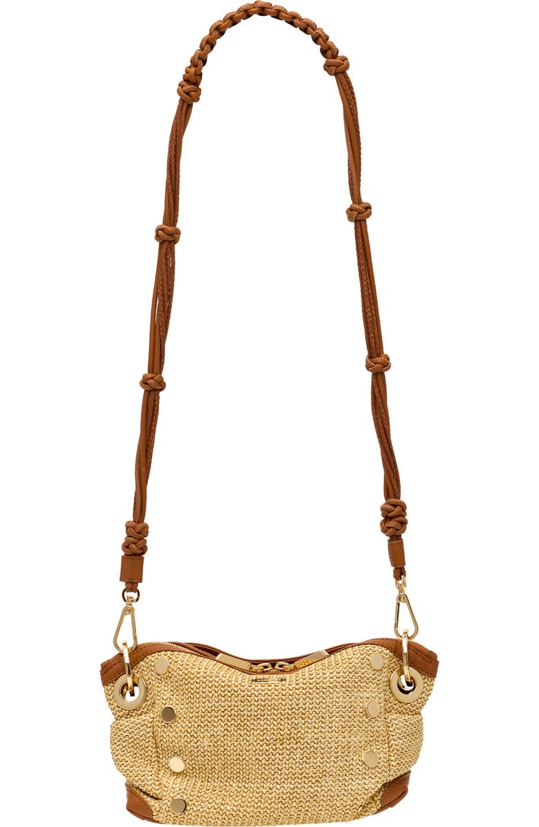 HAMMITT Long Knotted Leather Strap, Alternate, color, Cocoa/ Gold