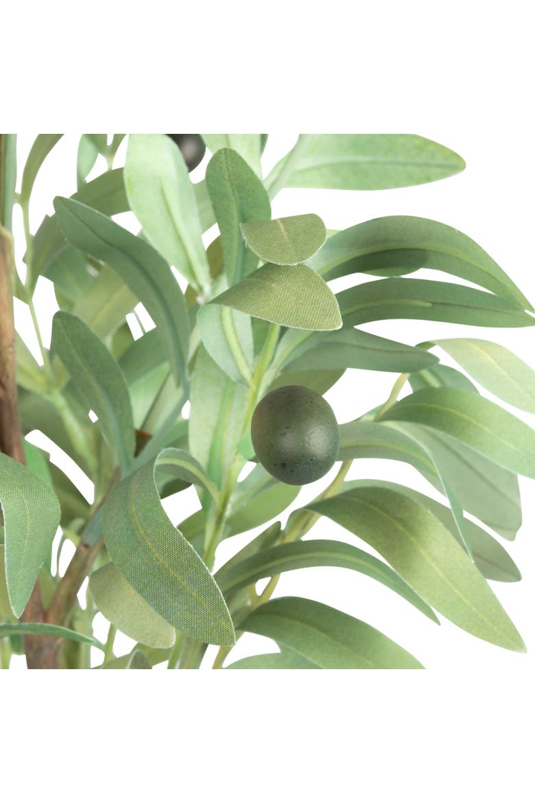 Potted Faux Olive Artificial Flower, Alternate, color, Green