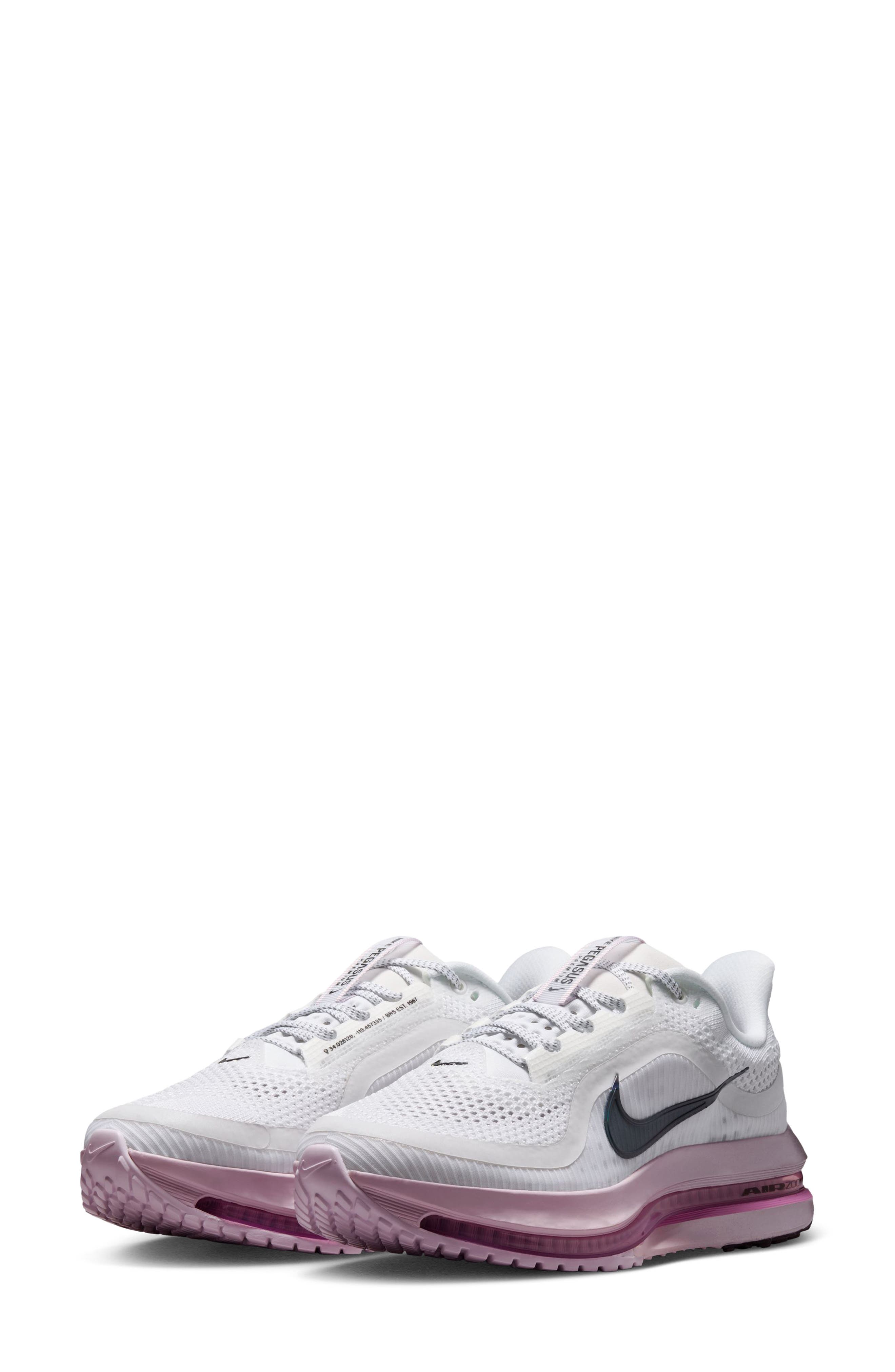 Pegasus Premium Running Shoe, Main, color, 108 WHITE/BLEACHED LILAC/LIGHT MAGENTA/BLACK