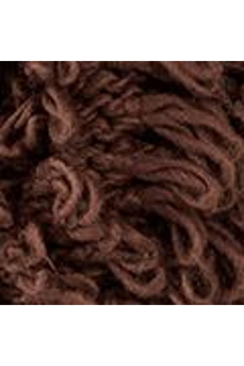 Chunky Loop Yarn Knitted Cardigan, Alternate, color, Chocolate