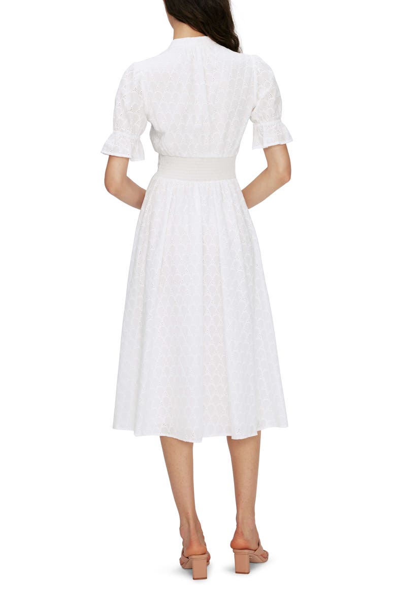 Erica Eyelet A-Line Dress, Alternate, color, IVORY