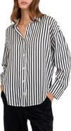 Bella Dahl Stripe Oversize Button-Up Shirt