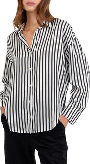 Bella Dahl Stripe Oversize Button-Up Shirt