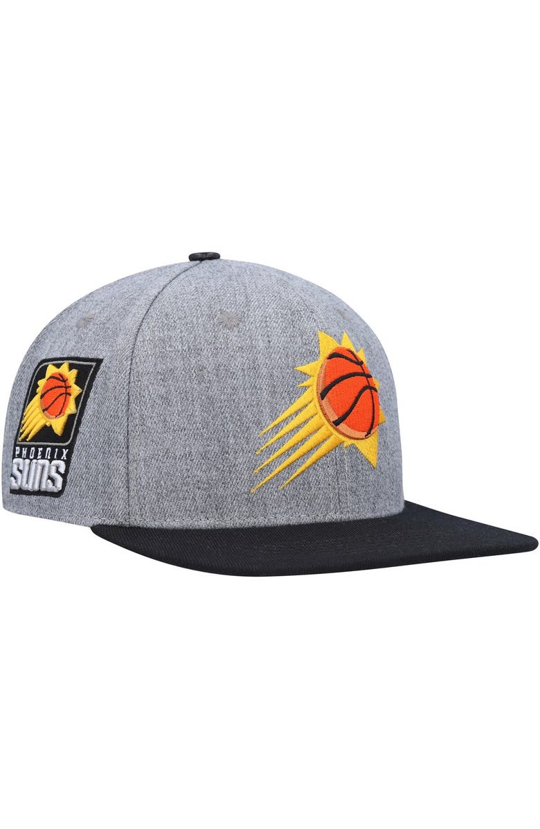 PRO STANDARD Men's Pro Standard Gray/Black Phoenix Suns Classic Logo Two-Tone Snapback Hat, Main, color, Gray
