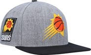 PRO STANDARD Men's Pro Standard Gray/Black Phoenix Suns Classic Logo Two-Tone Snapback Hat