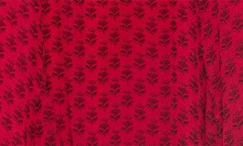 Mango Print Midi Dress In Red