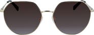 Longchamp Roseau 60mm Gradient Round Sunglasses
