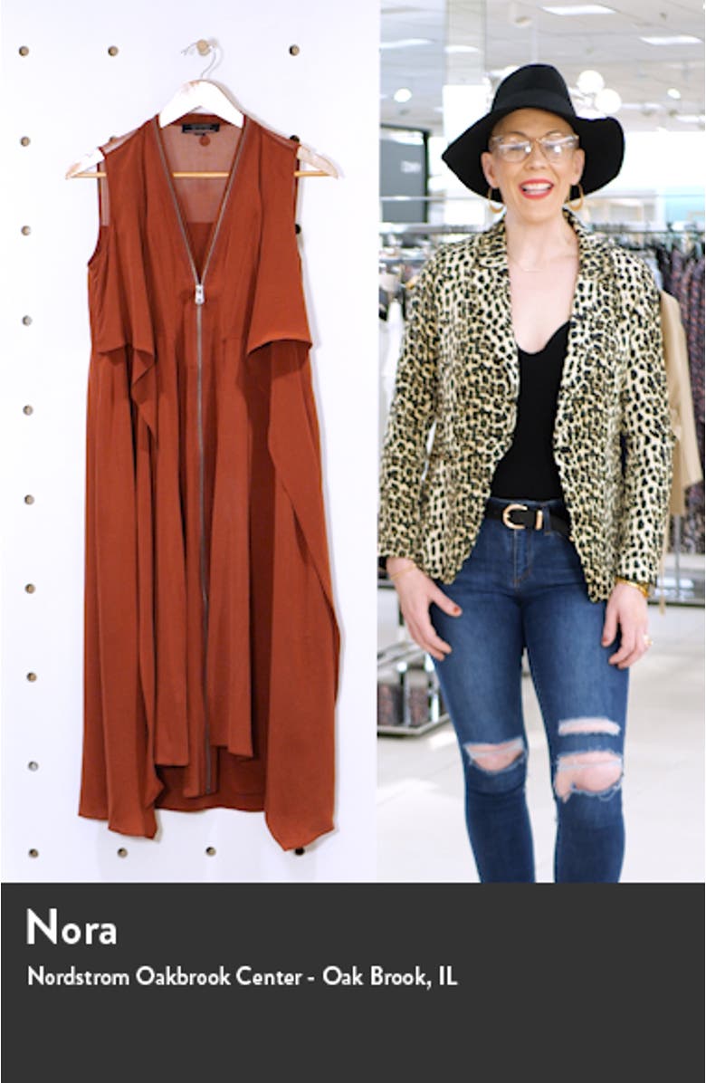 Jayda Exposed Zip Sleeveless Silk Dress, sales video thumbnail