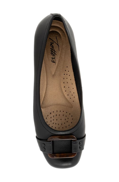 Trotters Sizzle Signature Flat In Black/tortoise