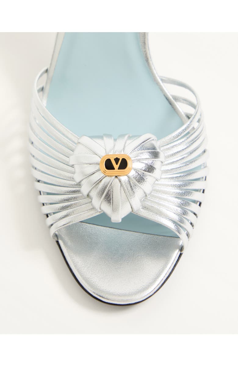 Valentino Garavani Royal Slingback Sandal, Alternate, color, Silver