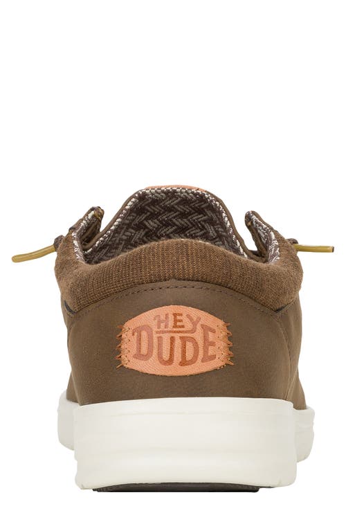 Hey Dude Paul Classic Lace-up Leather Loafers In Brown