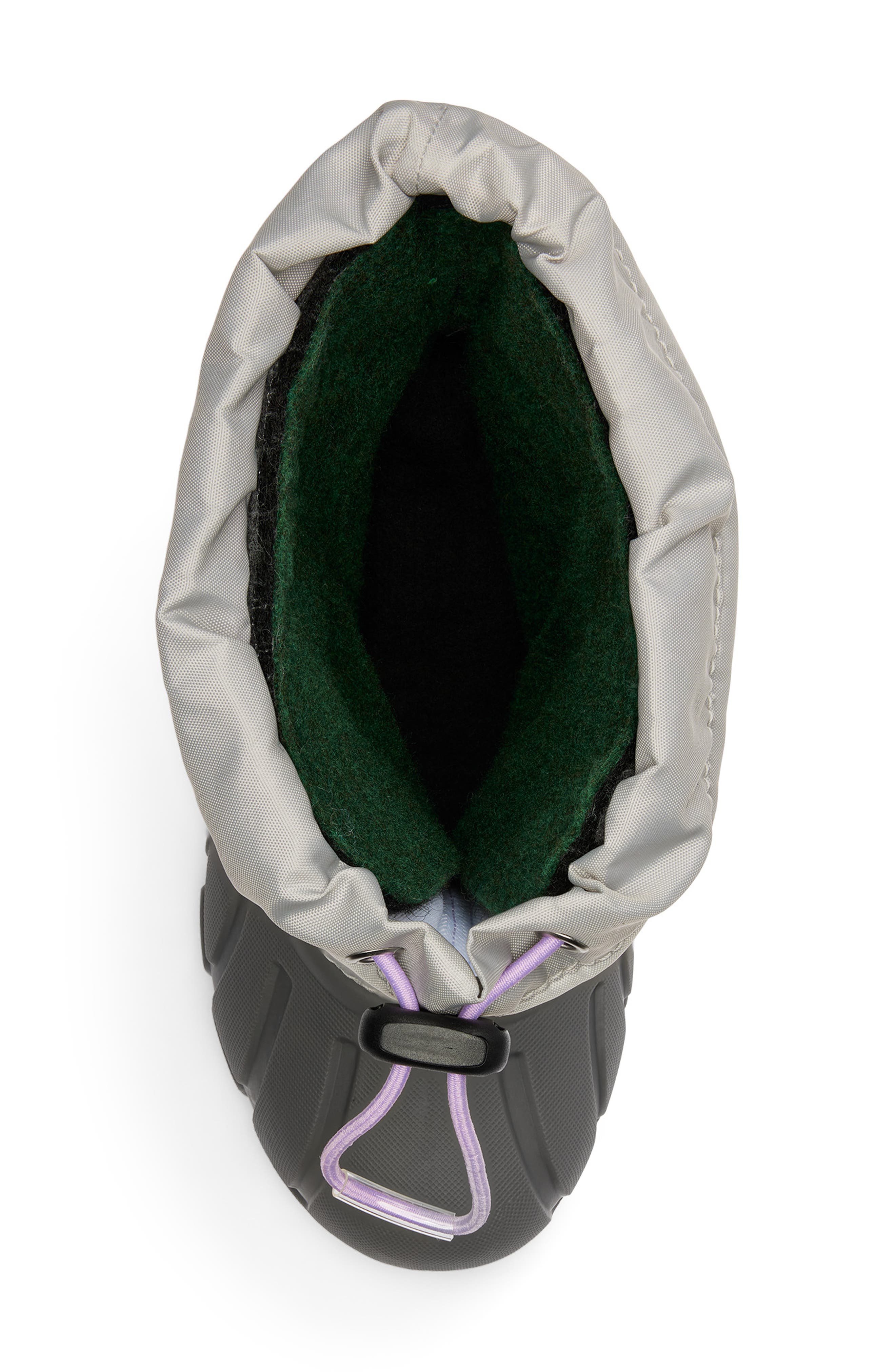 SOREL Kids' Flurry Waterproof Snow Boot, Alternate, color, Dove/ Euphoric Lilac