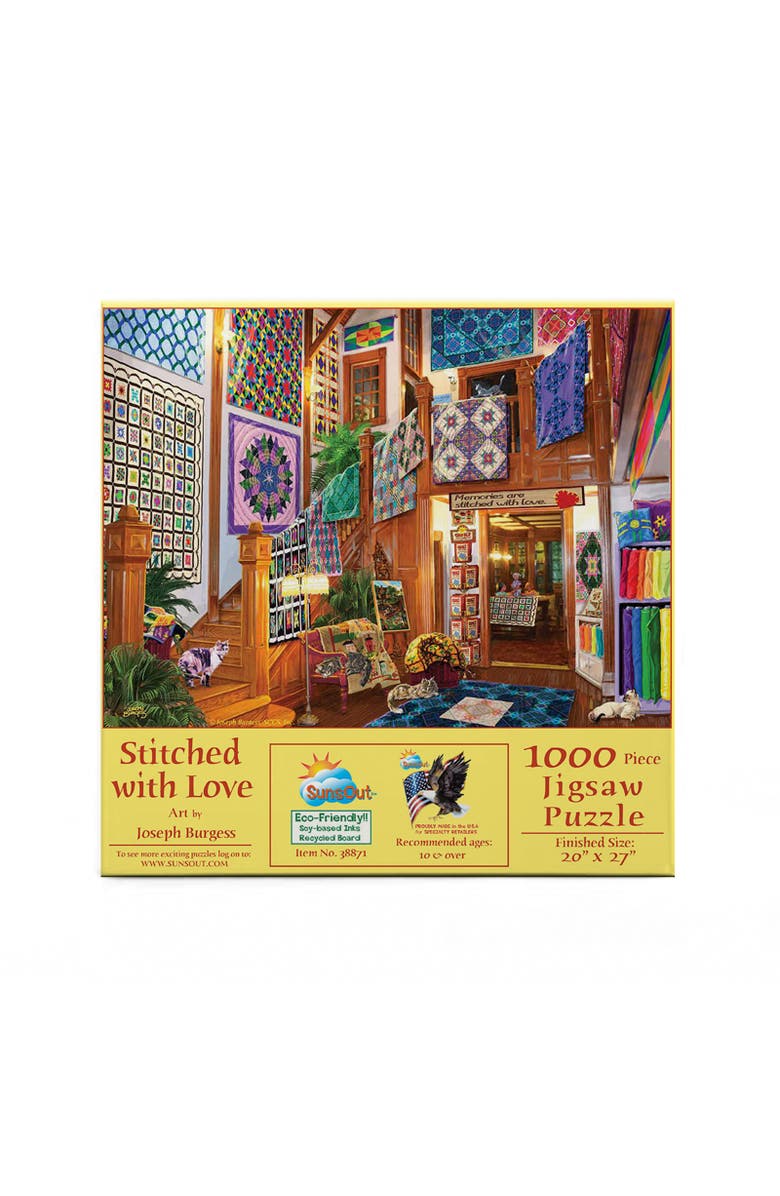 Sunsout Stitched With Love 1000 piece Jigsaw Puzzle for Adults, Alternate, color, Multicolor