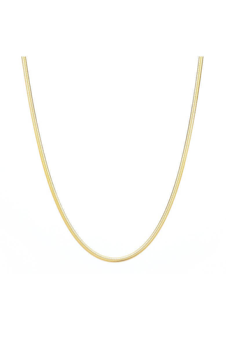 Herringbone Chain Necklace, Main, color, Gold