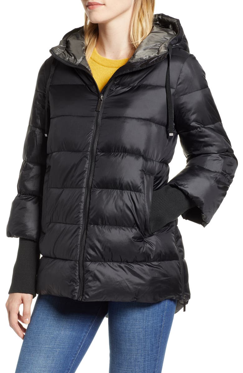Halogen<sup>®</sup> Hooded Puffer Jacket, Alternate, color,