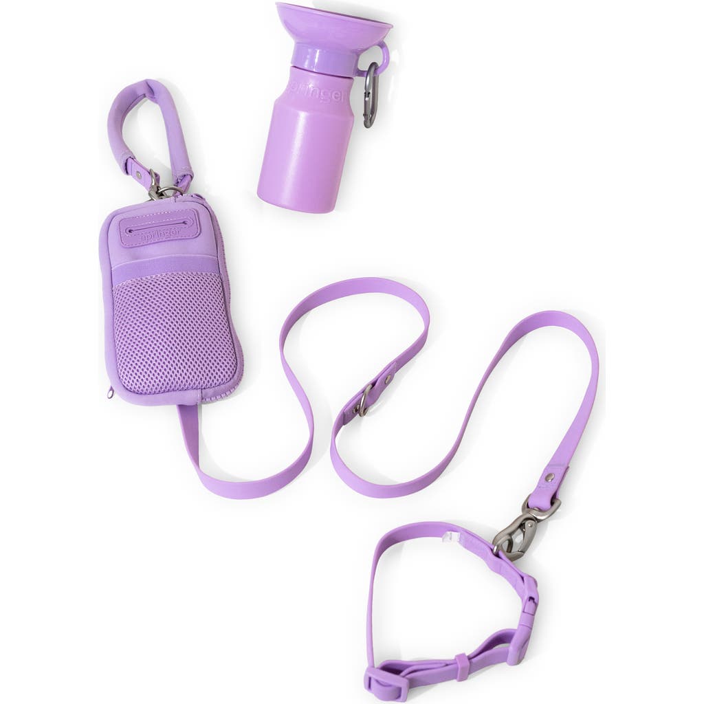Springer Dog Walk Bag & 15 oz. Water Bottle Set in Lilac  product