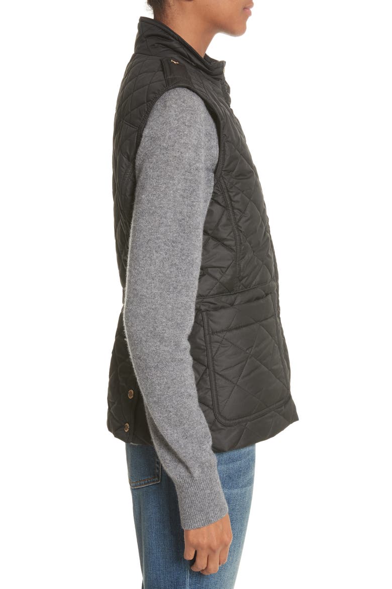 Westleton Quilted Vest, Alternate, color, BLACK