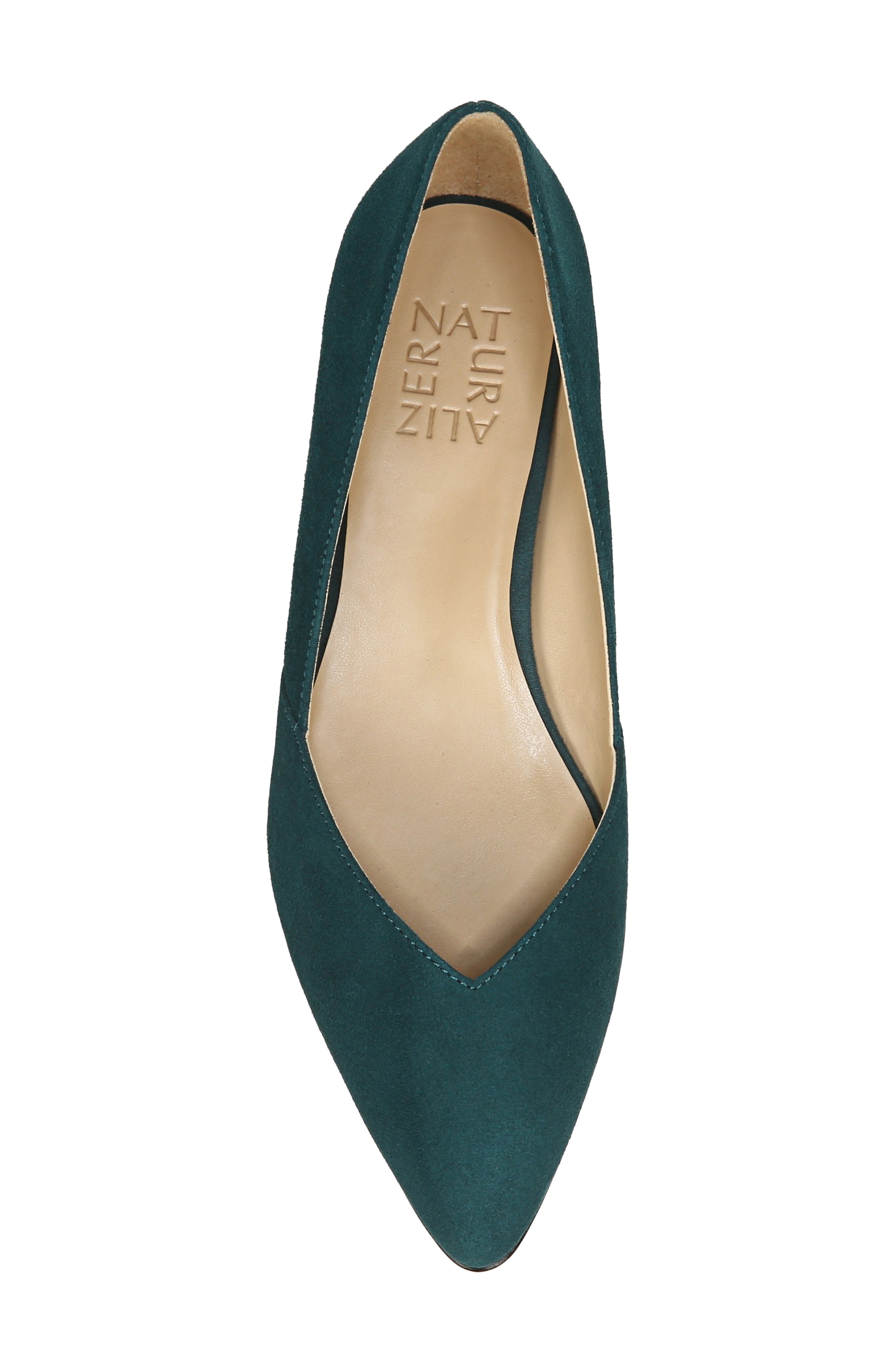 Havana Pointed Toe Flat, Alternate, color, KING FISHER LEATHER