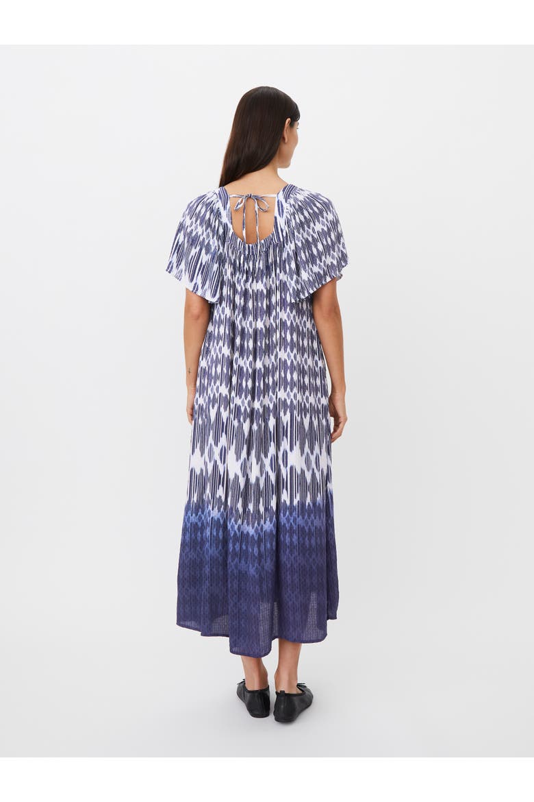 Manatores Square Neck Midi Dress, Alternate, color, Medieval Blue