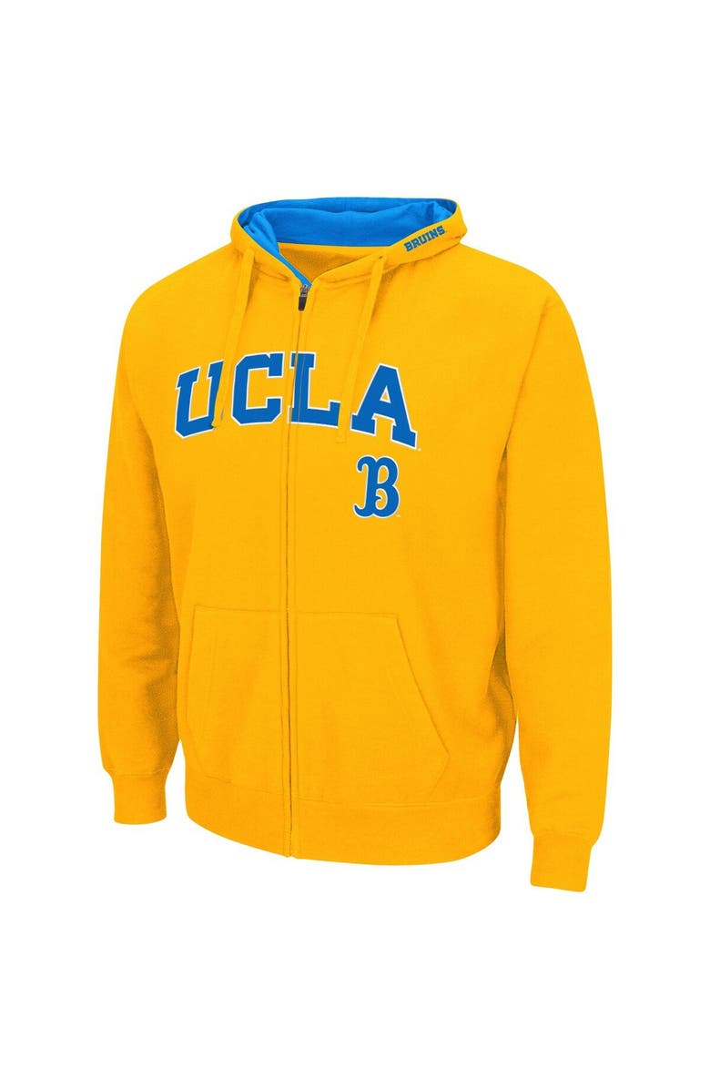 COLOSSEUM Men's Colosseum Gold UCLA Bruins Arch & Logo 3.0 Full-Zip Hoodie, Alternate, color, Gold