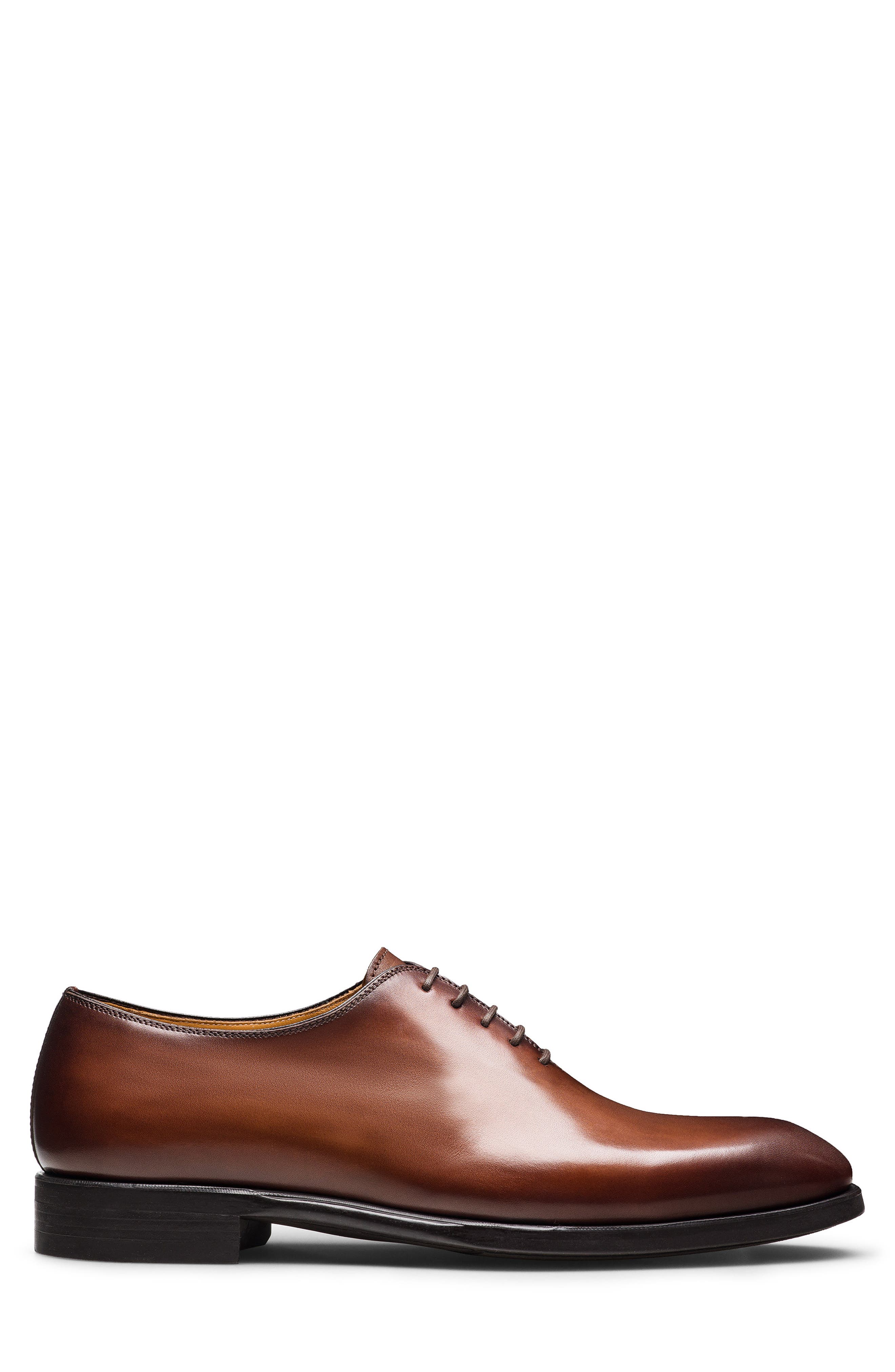 Macario Plain Toe Wholecut Shoe, Alternate, color, COGNAC
