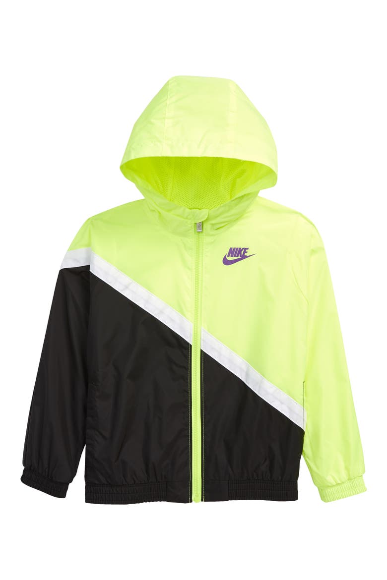Kids' Hooded Jacket, Main, color, BLACK