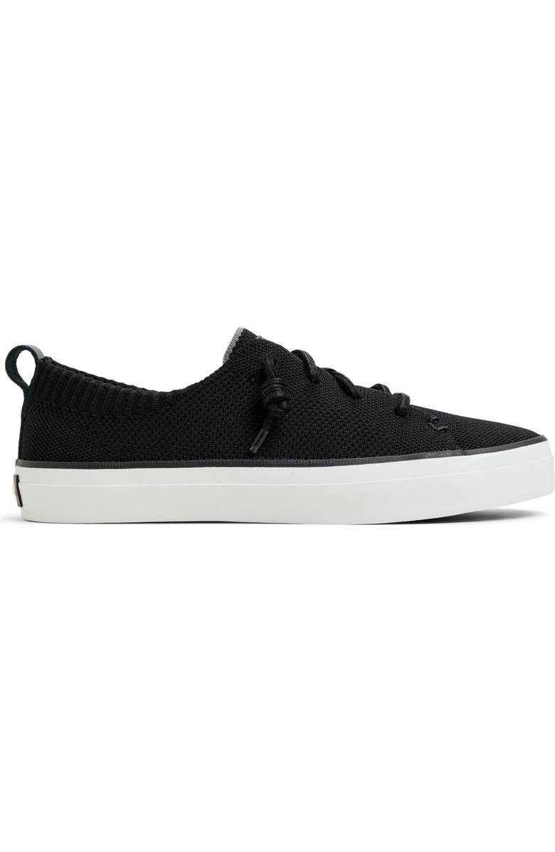 Sperry Crest Vibe Knit Sneaker, Alternate, color, Black Textile Woven