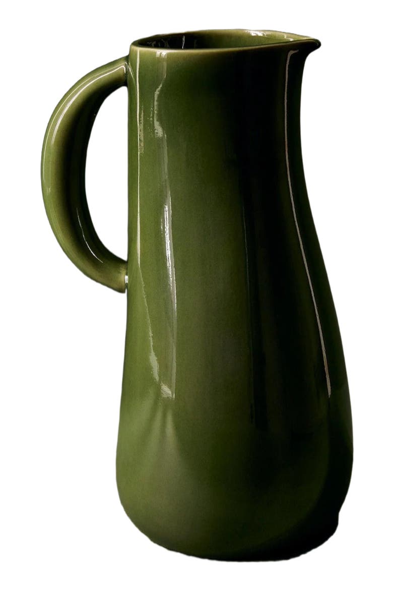 Stoneware Jug, Alternate, color, Green