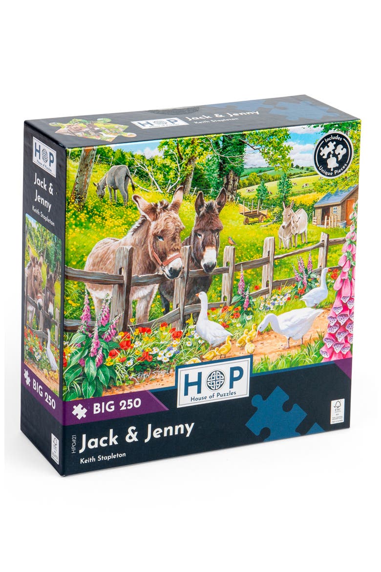 Jack & Jenny Big 250-Piece Jigsaw Puzzle, Main, color, NONE