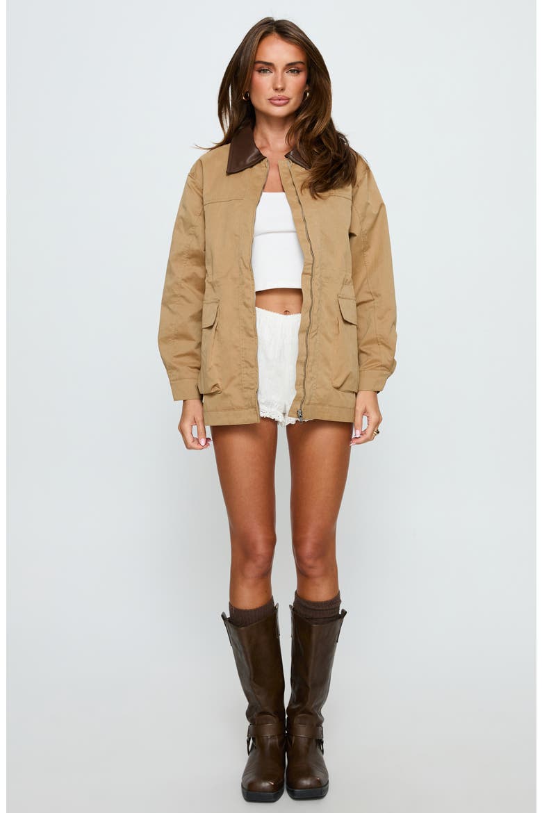 Philette Oversized Utility Jacket, Alternate, color, CAMEL