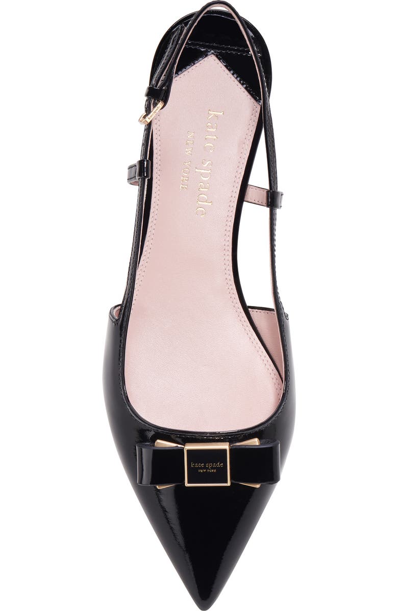 Kate Spade New York bowdie pointed toe slingback flat, Alternate, color,