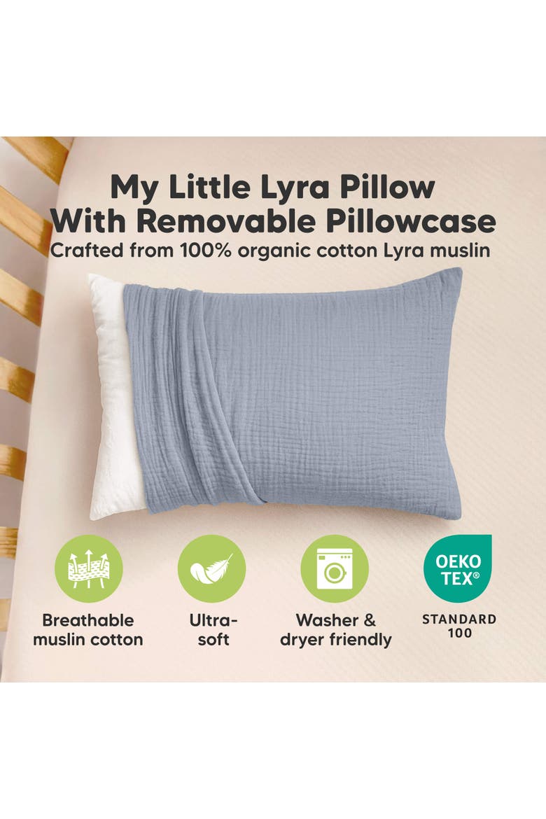 My Little Lyra Pillow, Alternate, color, Slate