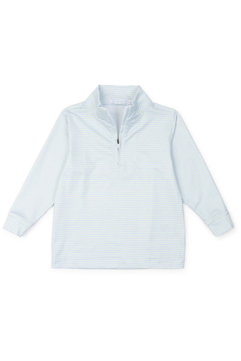 Sam Quarter Zip Pullover by LH Sport, Main, color, Club Stripe Blue Green