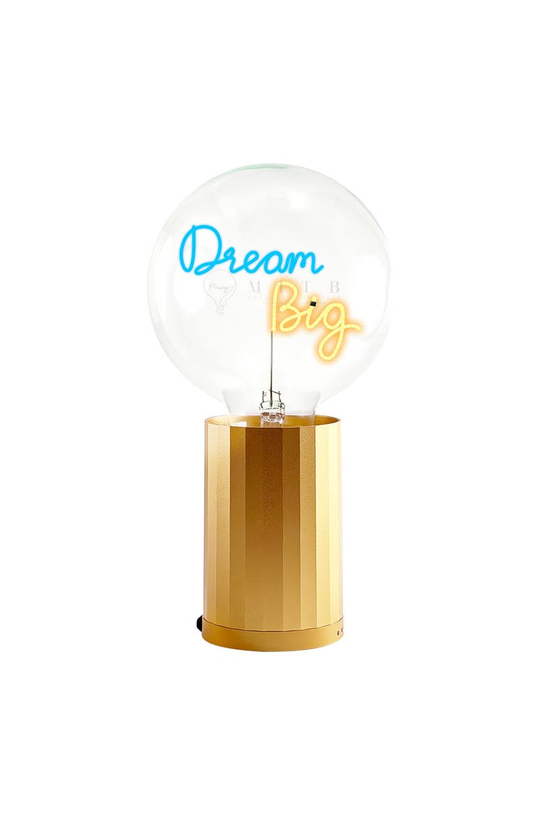 Dream Big Portable Table Lamp, Main, color, Gold