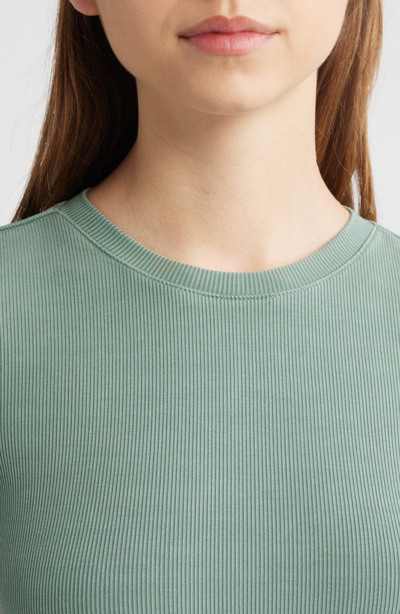 Good American Rib Maxi T-Shirt Dress, Alternate, color, 