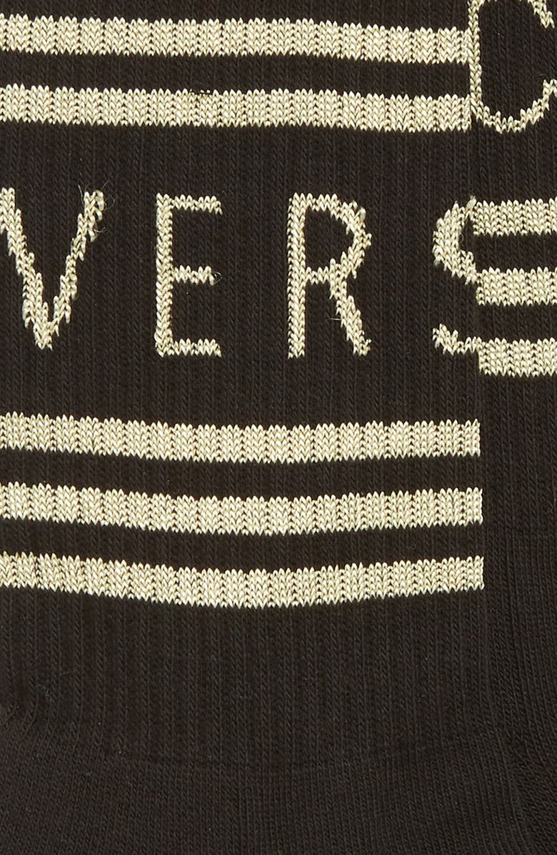 Versace First Line Stripe Crew Socks, Alternate, color,