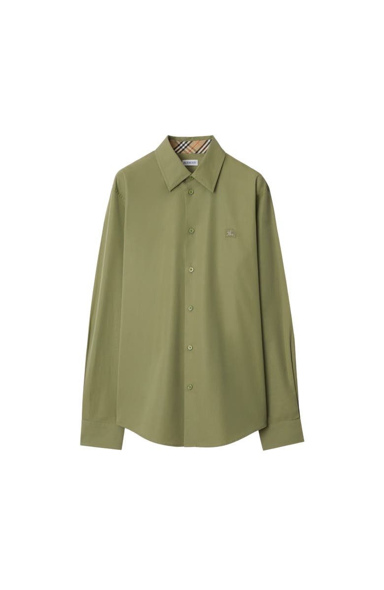 Burberry Slim Fit Cotton Shirt, Alternate, color, Wreath