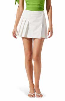 ASTR the Label Chana Pleated Wrap Miniskirt