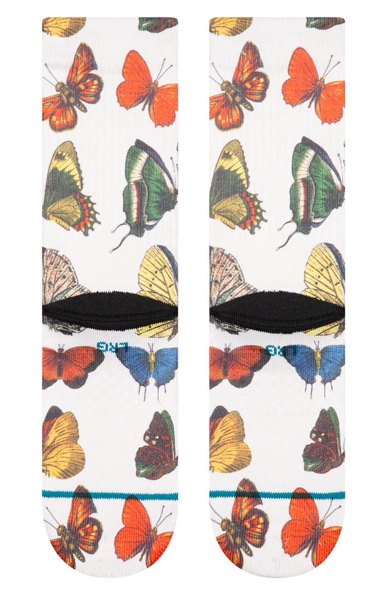 Stance Kids' Flutterby Crew Socks, Alternate, color,