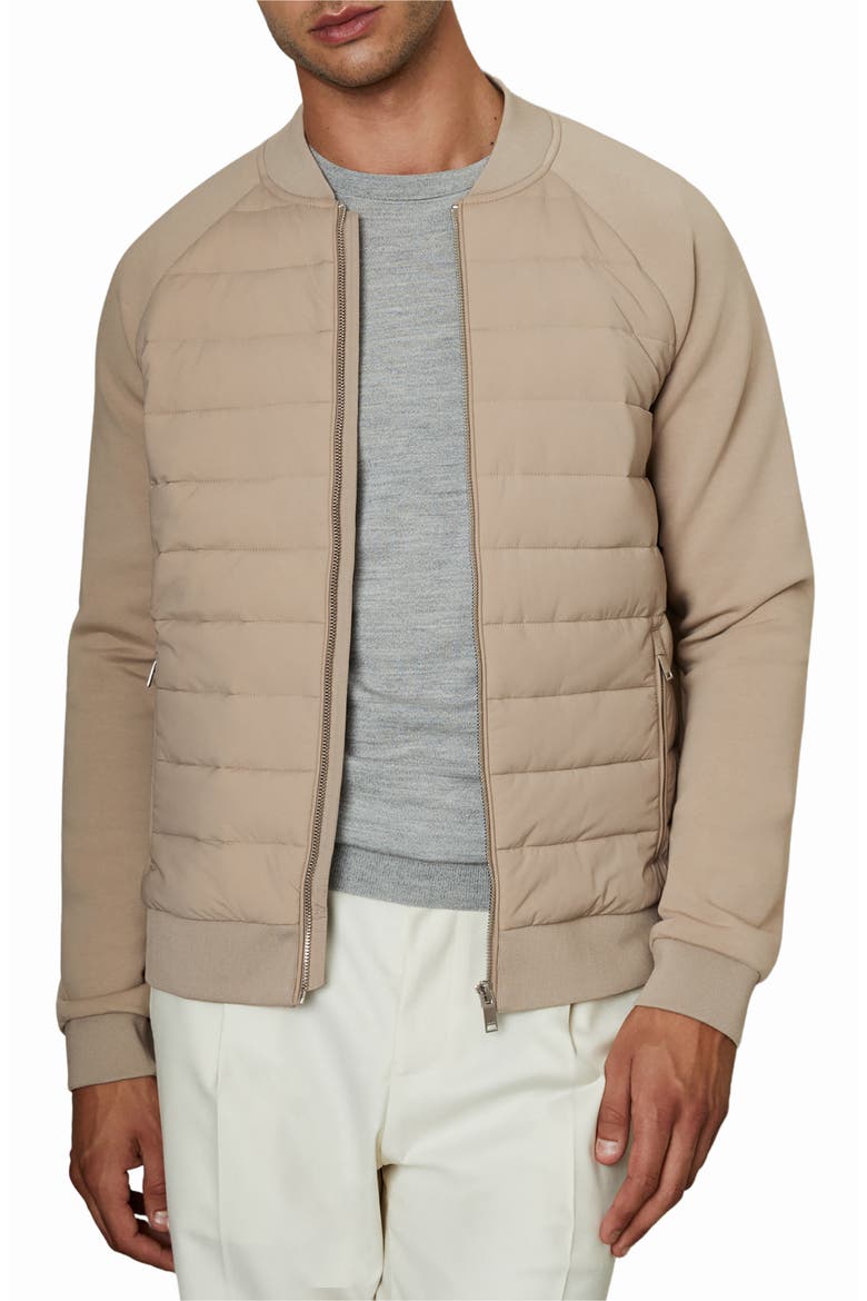 Rochdale Quilted Front Jacket, Main, color, BISCUIT BROWN