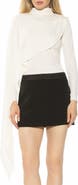 Alexia Admor Ivo Drape Cape Jersey Top