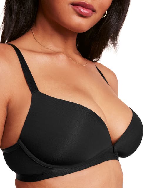 Adore Me Elora Push Up Plunge Bra In Black
