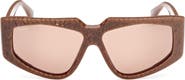 Max Mara 58mm Geometric Sunglasses