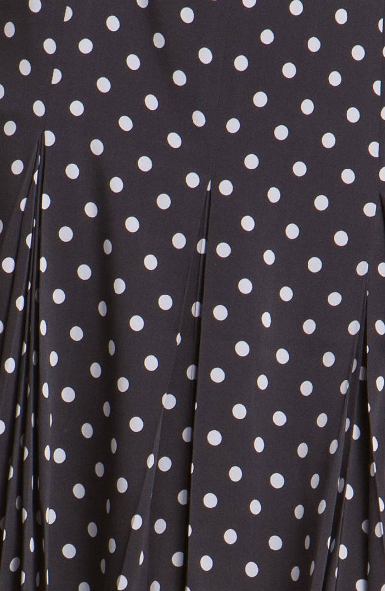 Classiques Entier<sup>®</sup> Dot Print Stretch Silk Skirt, Alternate, color,