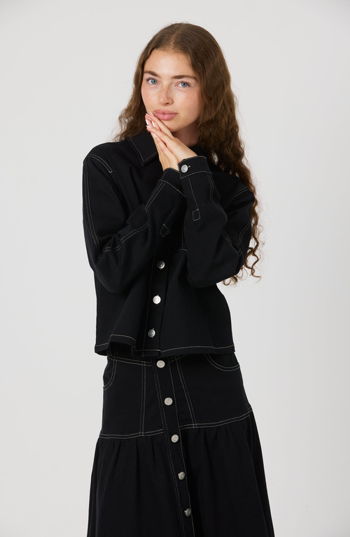 By Tess Collection Blake Jacket In Black