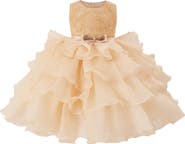 Tulleen Floral Ruffle Occasion Dress