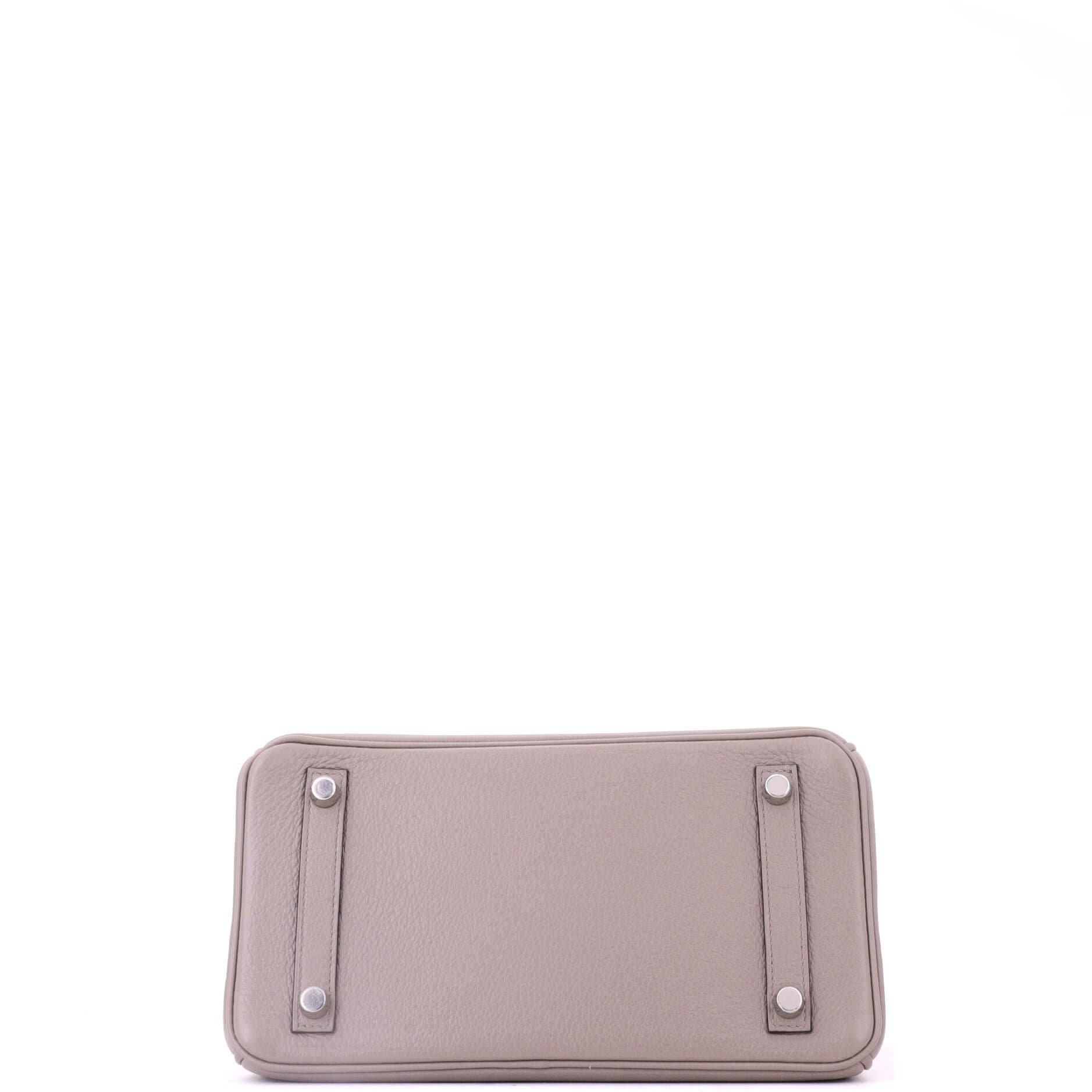 Pre-Owned Hermes Birkin Handbag Grey Novillo with Palladium Hardware 25, Alternate, color, Gris Asphalte