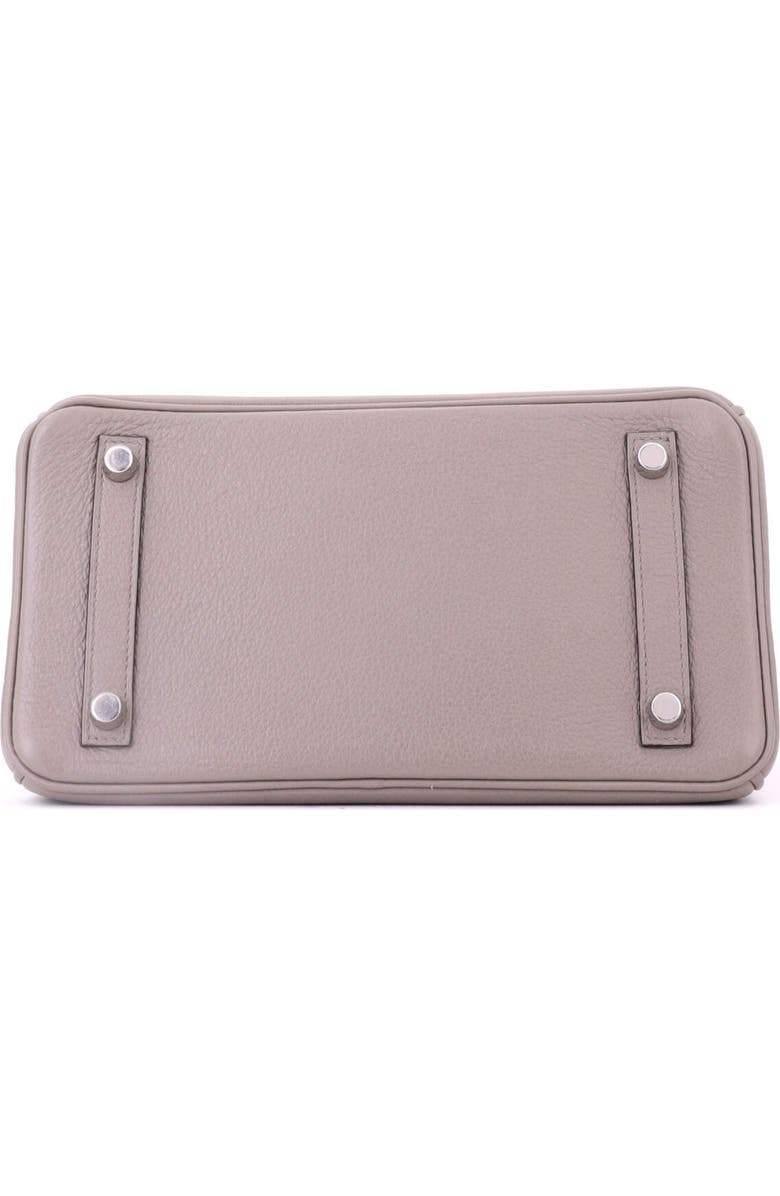 Pre-Owned Hermes Birkin Handbag Grey Novillo with Palladium Hardware 25, Alternate, color, Gris Asphalte