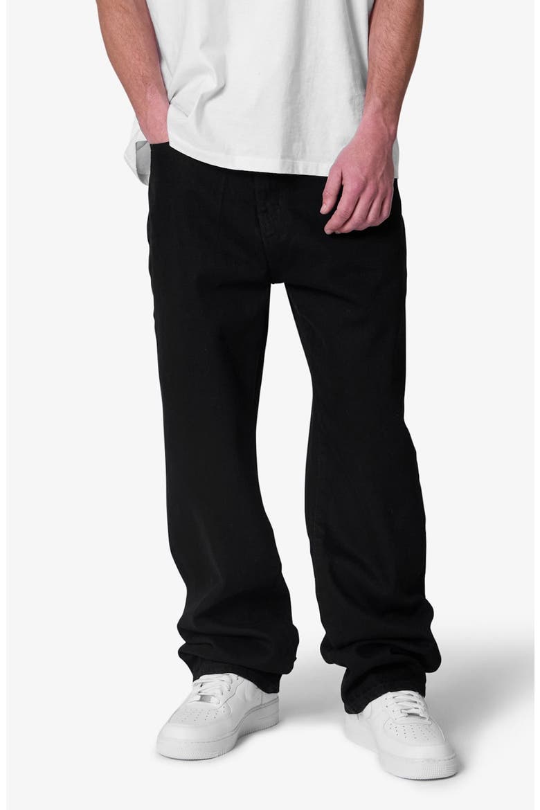 Raw Baggy Jeans, Main, color, RINSED BLACK
