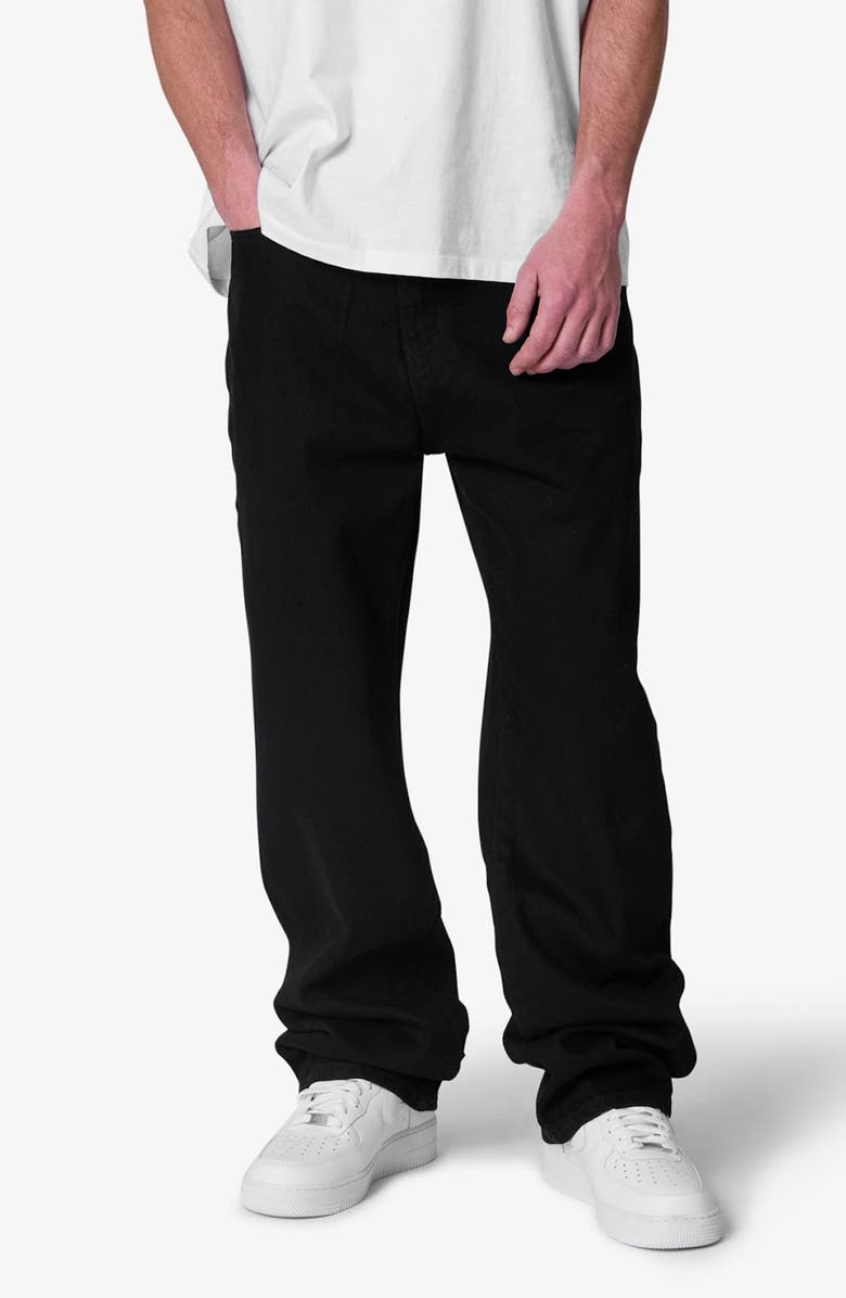 mnml Raw Baggy Jeans, Main, color, Rinsed Black